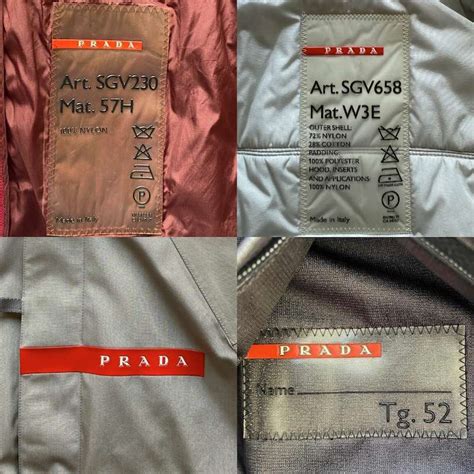 prada label started in which year|Prada labels and tags.